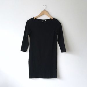 2/$15 H&M Basic LBD Black Dress 3/4 Sleeve